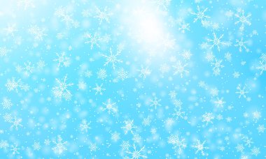 Kar arka planı düşüyor. Vektör illüstrasyonu