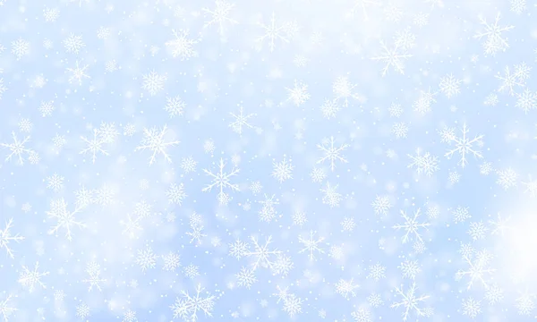 Falling snow background. Vector illustration — Stock Vector