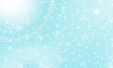 Kar arka planı düşüyor. Vektör illüstrasyonu