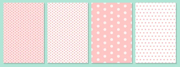 Polka dot pattern vector. Baby background. — Stock Vector
