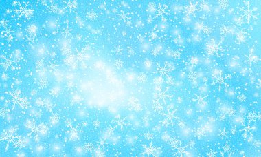 Kar arka planı düşüyor. Vektör illüstrasyonu