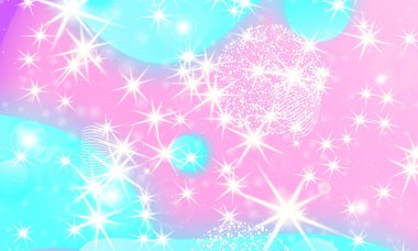 Peri arka plan. Unicorn deseni.