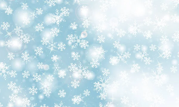Πτώση χιονιού. Εικονογράφηση διανύσματος — Διανυσματικό Αρχείο