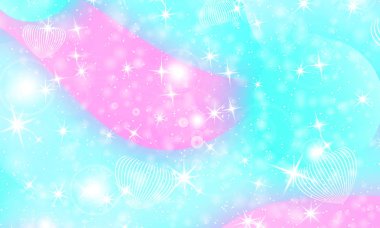 Peri arka plan. Unicorn deseni.