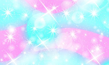 Peri arka plan. Unicorn deseni.