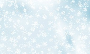 Kar arka planı düşüyor. Vektör illüstrasyonu