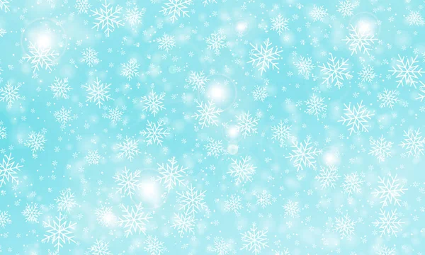 Falling snow background. Vector illustration — Stock Vector