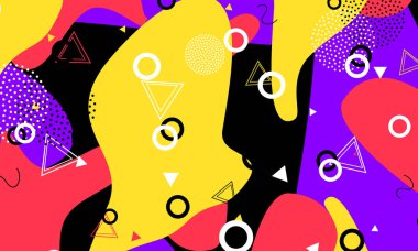 Üçgen Doku. Black Kinder kapağı. Grafiksel 