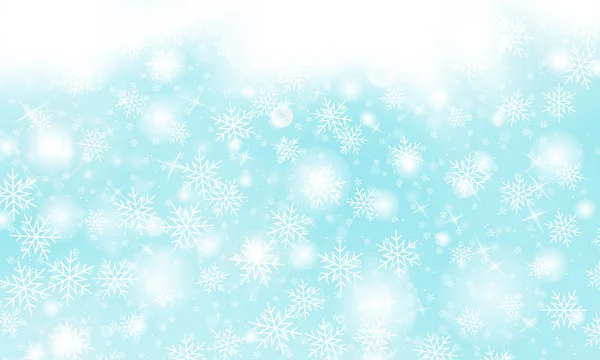 Cae el fondo de nieve. Ilustración vectorial — Vector de stock