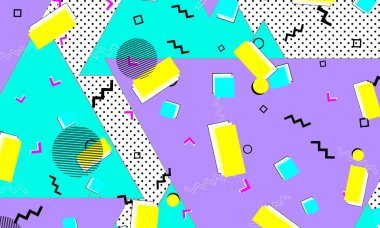 Grafiksel Bebek Mavi Arkaplan. Menekşe Soyut 