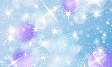 Peri arka plan. Unicorn deseni.