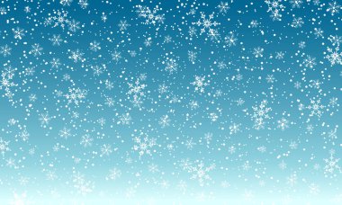 Falling snow background. Vector illustration clipart