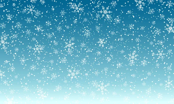 Falling snow background. Vector illustration — Stock Vector