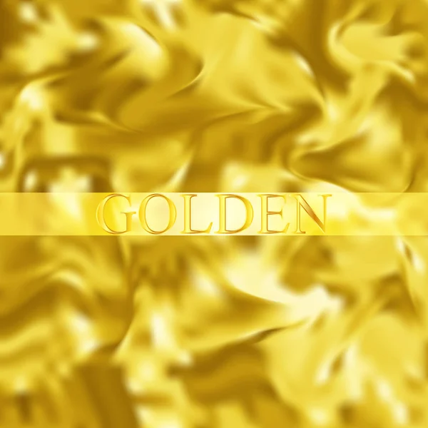 Golden background. Smooth realistic pattern — Stock Vector