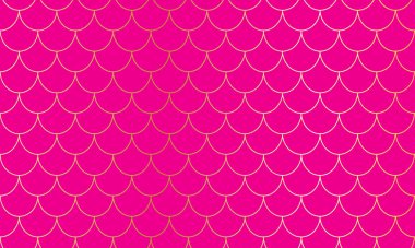 Deniz kızı pulları. Balık çorbası. Deseni ölçekle.