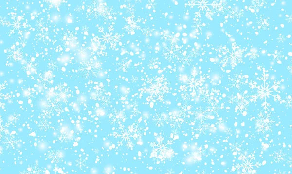 Spadające tło śniegu. Ilustracja wektora — Wektor stockowy
