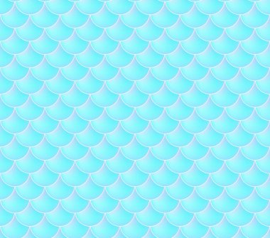Deniz kızı pulları. Balık Squama. Mavi Kusursuz Desen