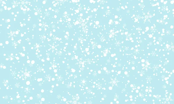 Caindo fundo de neve. Ilustração vetorial — Vetor de Stock