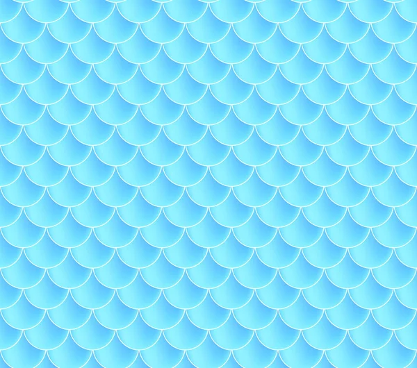 Meerjungfrau-Waage. Fisch Squama. Blaues nahtloses Muster — Stockvektor