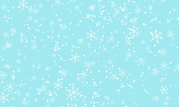 Sfondo di neve in caduta. Illustrazione vettoriale — Vettoriale Stock
