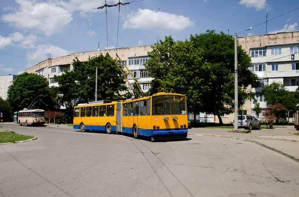 Chernivtsi Ukraine Mai 2018 Trolleybus Skoda 15Tr 381 Zlin 365 — Photo