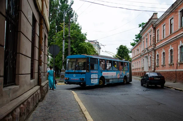Чернивци Украина Июня 2018 Года Trolleybus Skoda 15Tr 358 Братислава — стоковое фото
