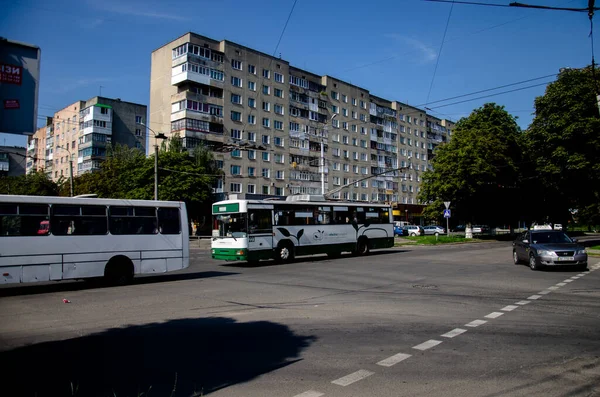 Lutsk Ukraine Août 2018 Trolleybus Jelcz 120Mt 223 Lublin 3817 — Photo