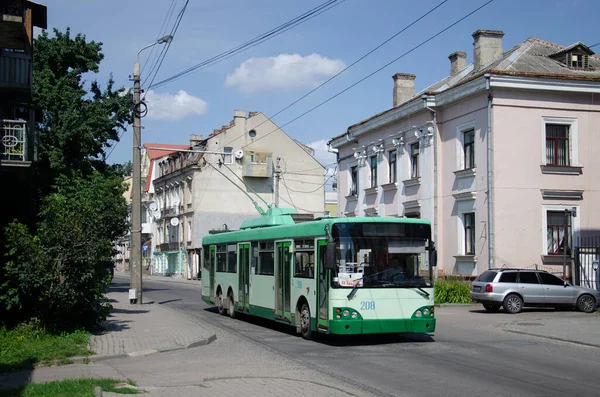 Луцк Украина Августа 2018 Года Троллейбус Bogdan E231 208 Пассажирами — стоковое фото