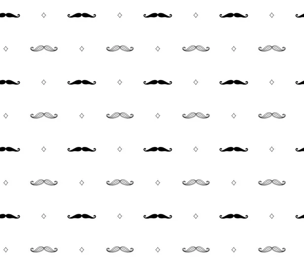 Dikişsiz el bıyık Hipster şık desen doodle tarzında çekilmiş.