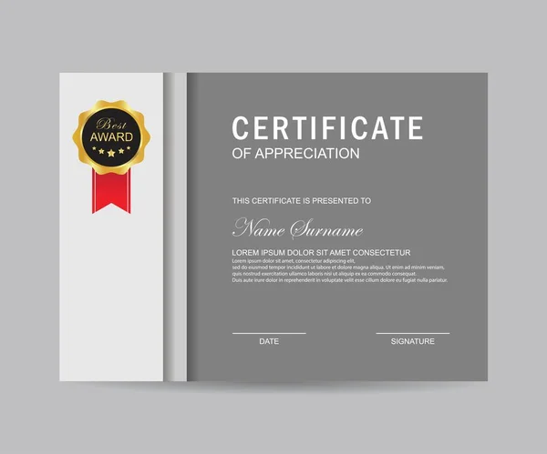 Moderne Certificaatsjabloon Achtergrond — Stockvector