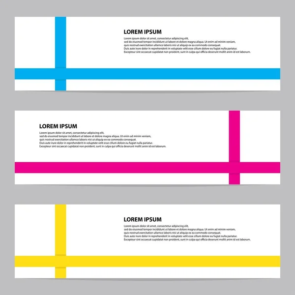 Moderne Horizontale Banners Set — Stockvector