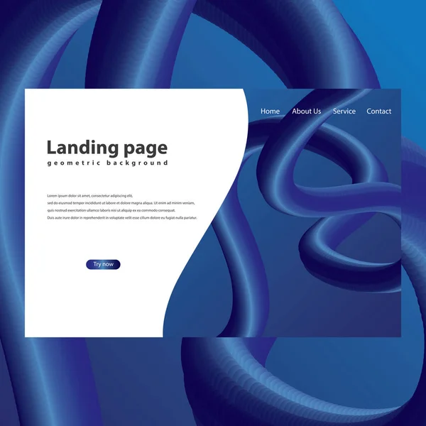 Moderne Trendige Landing Page Und Hintergrund — Stockvektor