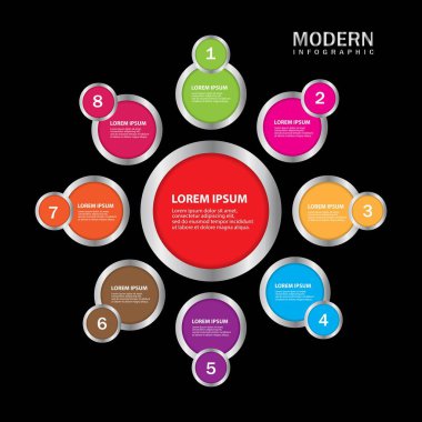 Diyagram için modern Infographic