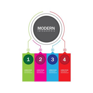 Diyagram için modern Infographic