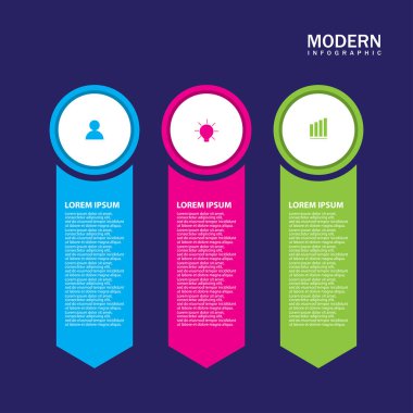 Diyagram için modern Infographic