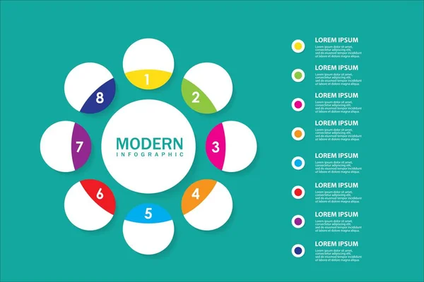 Moderne Infografik Für Diagramm — Stockvektor
