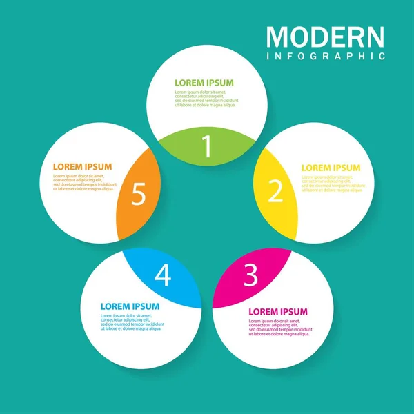 Moderne Infografik Für Diagramm — Stockvektor