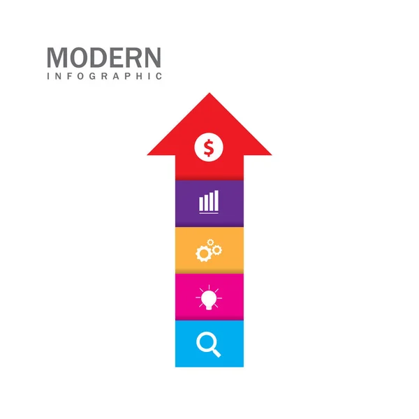 Modern Infographic Diagram — Stock Vector