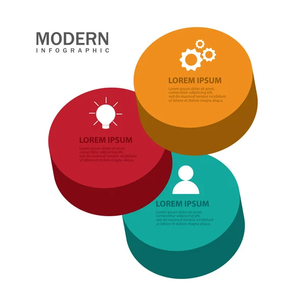 Moderne Infografik Für Diagramm — Stockvektor