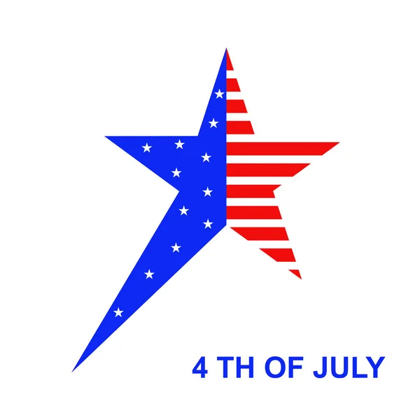 4Th July Star — Stock Vector