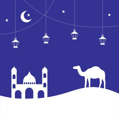 Çölde kesilmiş bayram kâğıdı.