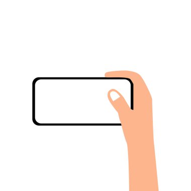 El ele tutuşan akıllı telefon. Sosyal medya aleti. Video çağrısı