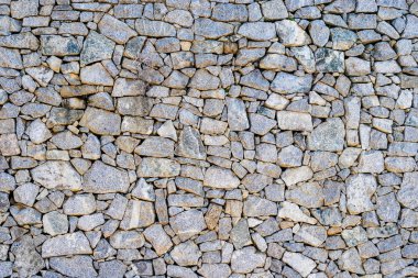 Gri doğal mineral taşlarının arka planı.