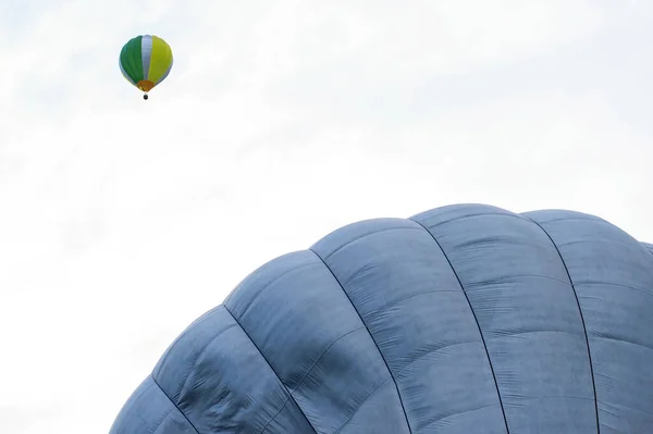 Europeiska Festivalballongen Spanien Igualada Färgglada Ballonger Himlen — Stockfoto