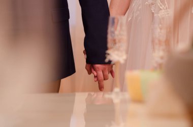 Gelinin ve damadın elleri