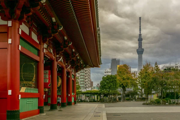 Tokio Japan Okt 2018 Sensoji Tempel Asakusa Kannon Tempel Met — Stockfoto