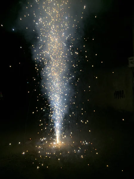 Fire Crackers Diwali Celebrations India — Stock Photo, Image