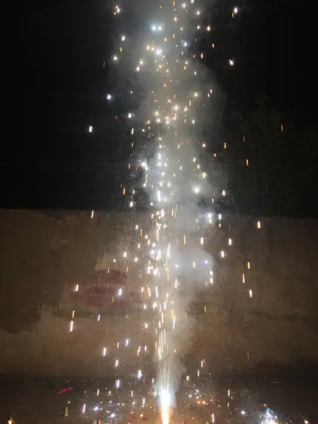 Bolachas Fogo Durante Celebrações Diwali Índia — Fotografia de Stock