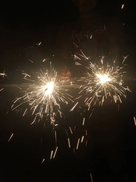 Galletas Fuego Durante Las Celebraciones Diwali India —  Fotos de Stock