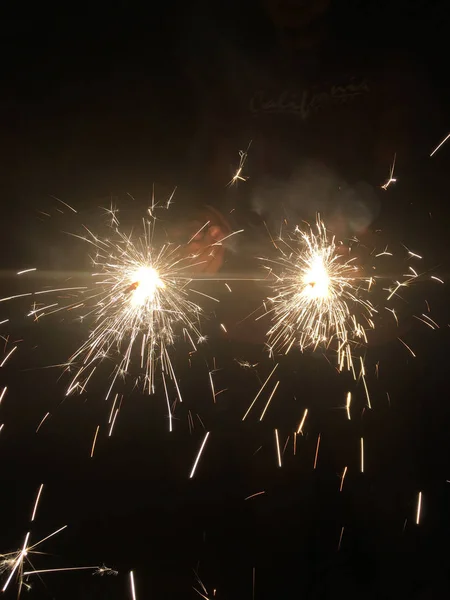 Bolachas Fogo Durante Celebrações Diwali Índia — Fotografia de Stock